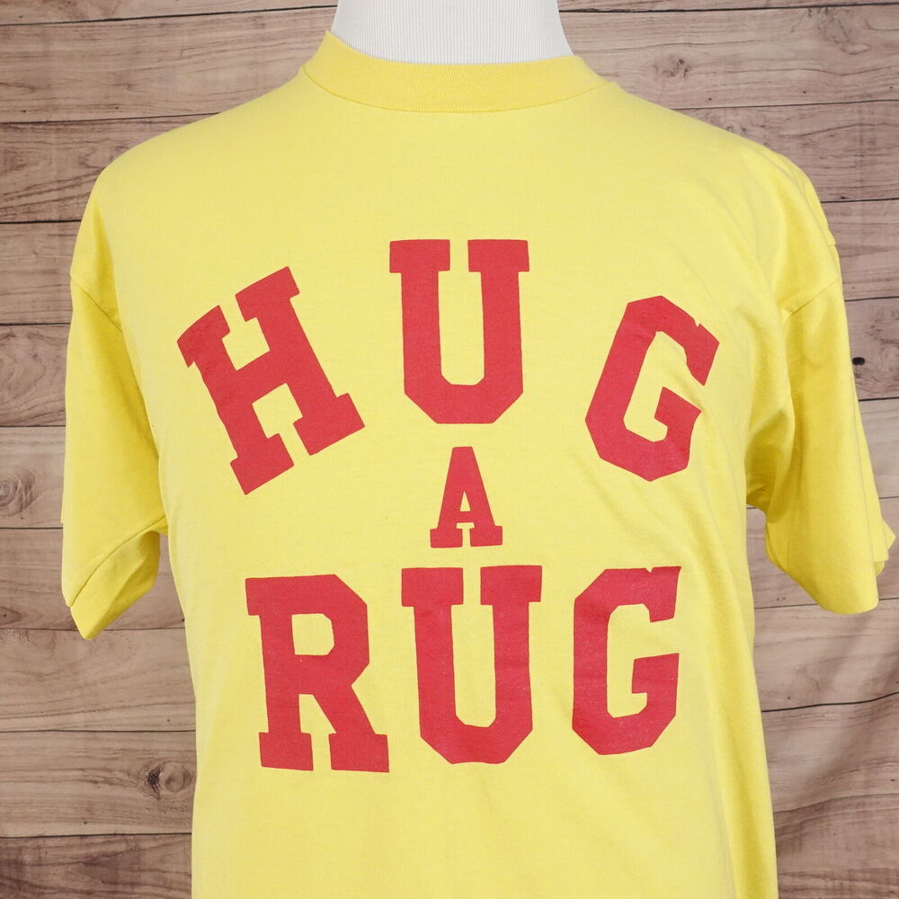 VINTAGE HUG A RUG CARPET DISCOUNT ST CHARLES MO USA‎ SINGLE STITCH TSHIRT XL